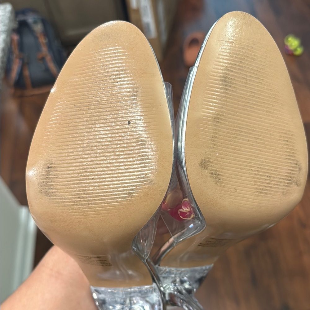 Steve Madden Peach Clear mules - Picture 6 of 7